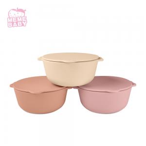 Wholesale Reusable Silicone Bowl Baby Food Cover Lid Bowl Kids Eating Silicone Weaning Bowl from china suppliers