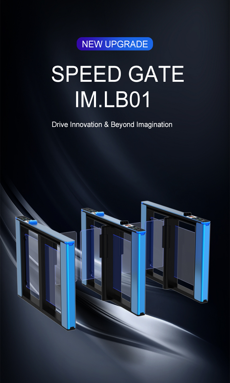 Ironman Intelligent Exported Good Quality Turnstiles of Speedgate Qr Code Reader Nfc Automatic Made of Aluminum Alloy
