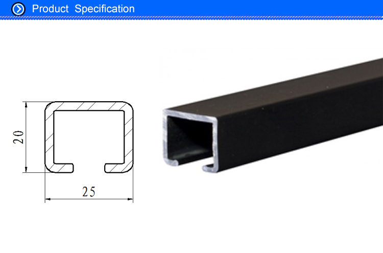 aluminium extrusion ceiling mount curtain sliding track