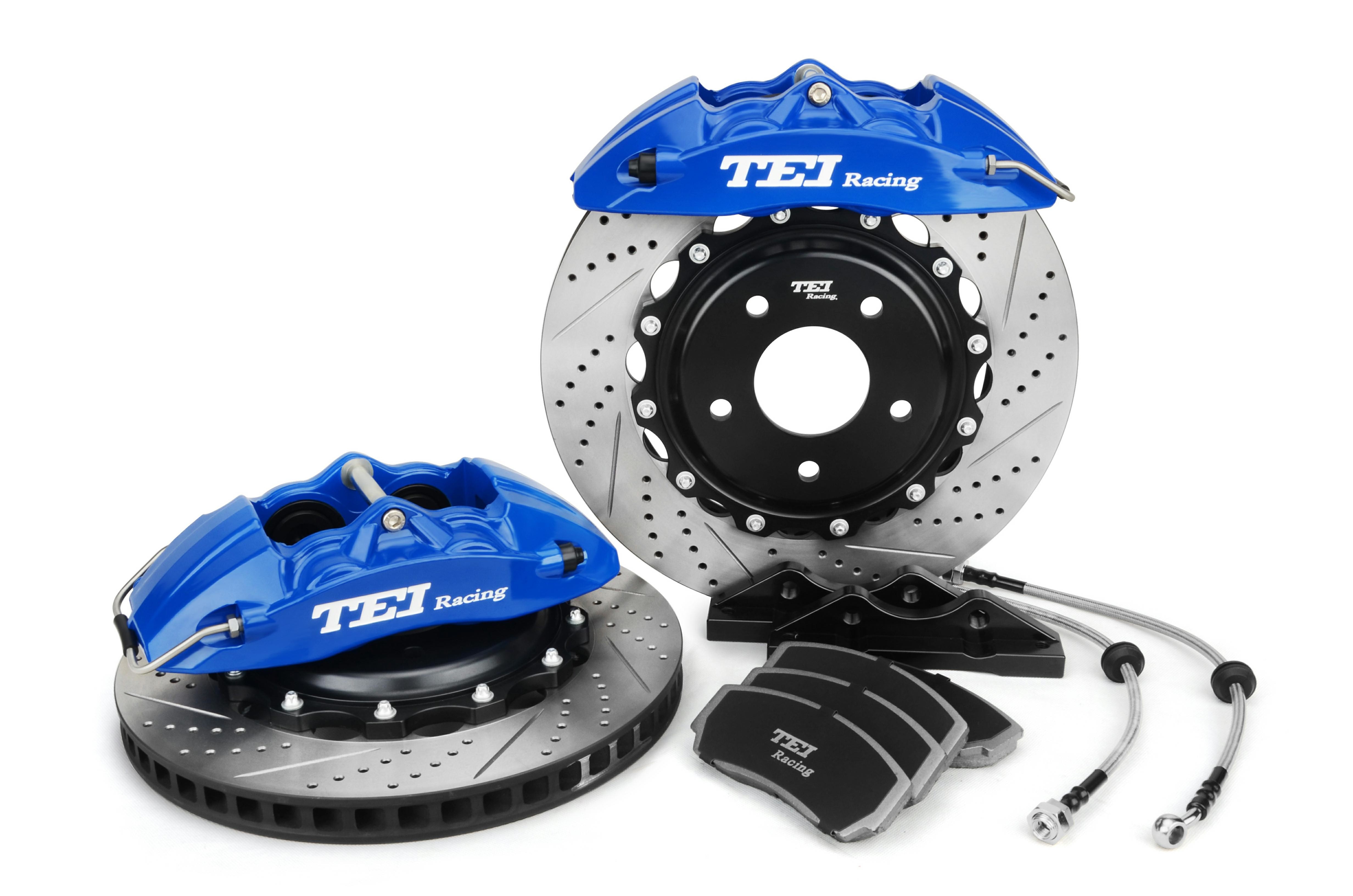 Disc 355x28mm Brake Kit 4 Piston Caliper With 2 Piece Rotor Big Brake Kit For Acura CL 1997-1999