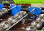 16 steps Colored Glazed Tile Roll Forming Machine 0.35-0.65 mm Thickness