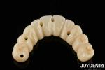 Custom Made Ti-Bar Zirconia Hybrid Bridge Precision Fit Dental Prosthesis