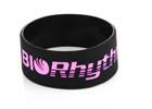 Wholesale 25MM wide black cheapest silicone bracelets black bands infill purple from china suppliers