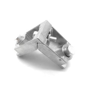Wholesale 90 Degree Aluminium Profile Corner Joint Die Cast Original Metal Color from china suppliers