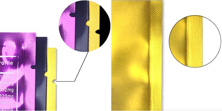 85g MOPP Plastic Packaging Pouches With Transparent Window CMYK