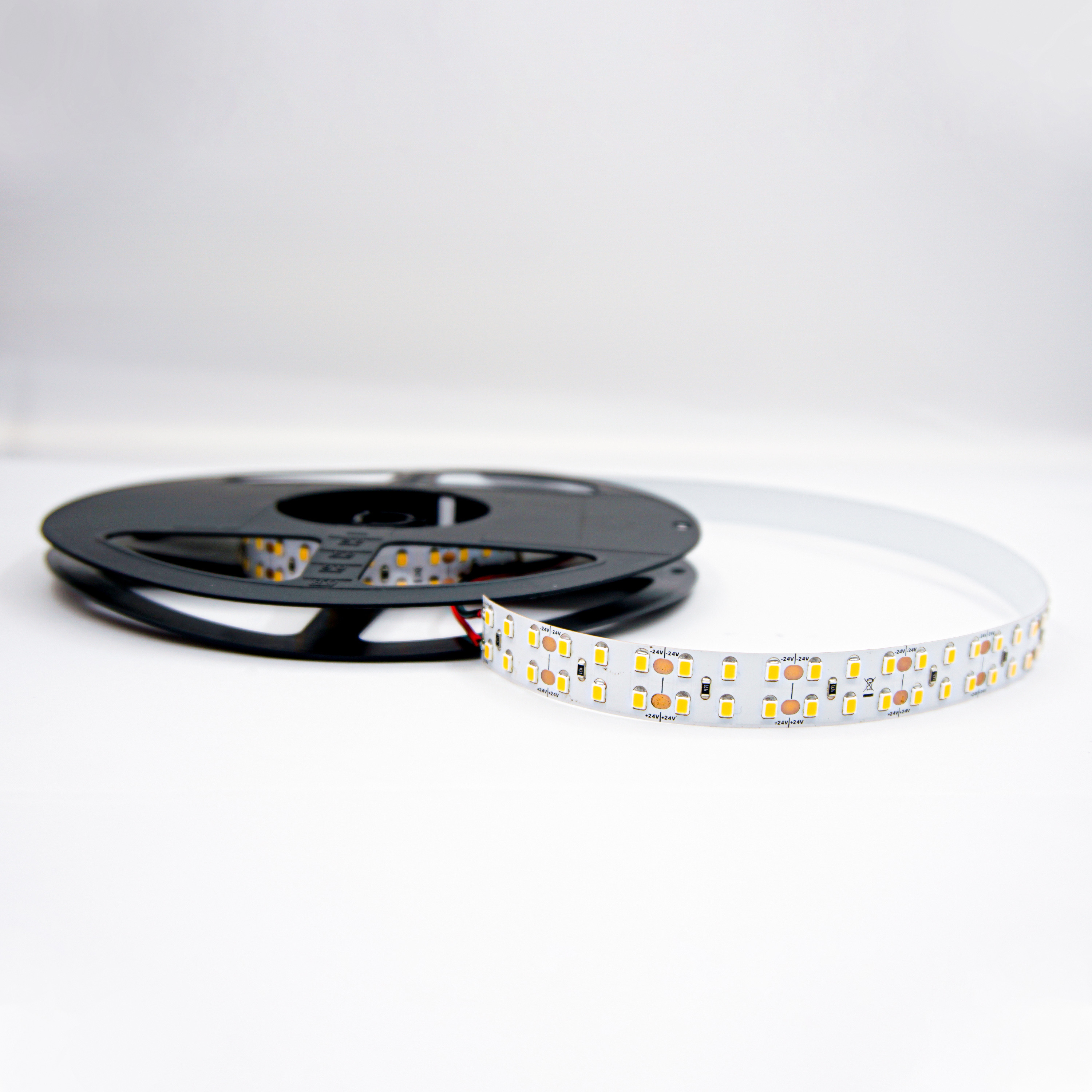 Double Row DC24V 15mm Width Flexible LED Strip Bright White led flexible ribbon