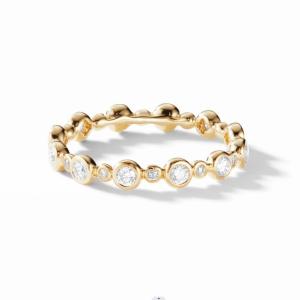 Wholesale Classics Zircon Eternity Band Gold Plated Jewelry US Size 10 Clear CZ Ring from china suppliers