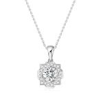 Cool style 18k Gold Lab-Grown Diamond Pendant individuality style White Diamond