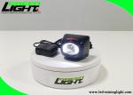 8000 Lux High Beam Cordless Cap Lamp Stainless Steel Clip For Underground Safety