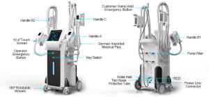 Wholesale 2018 High quality Four Handles Cryolipolysis treatment for Beauty salon from china suppliers