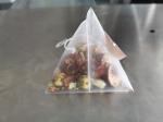 Ultrasonic Sealing Pyramid Tea Powder Pouch Filling Machine 45 Bags Per Minute