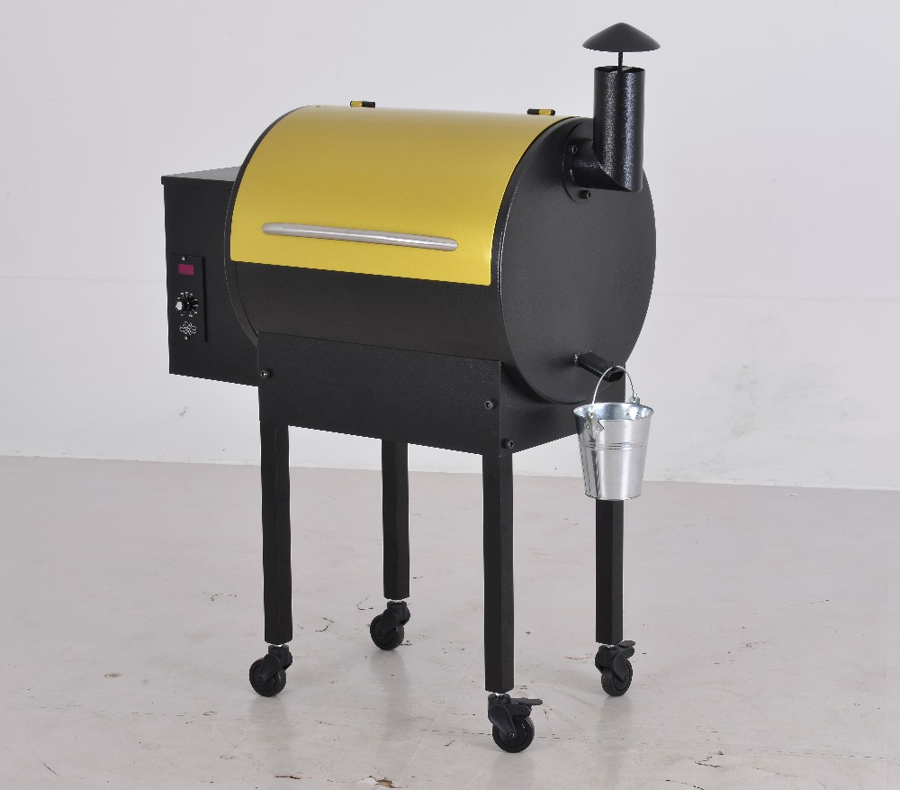 Black Wood Chip Grill Wood Pellet Burning Grills To Make Delicious Food
