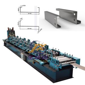 Wholesale Fully Automatic CZ Type Steel Purlin Machine 0-25m/min 18 Stations rollers from china suppliers