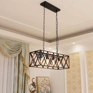 Wholesale Vintage Chandeliers Iron Retro Kitchen Lamp E27 Edison Bulbs Stairs Store industrial chandelier(WH-VP-73) from china suppliers