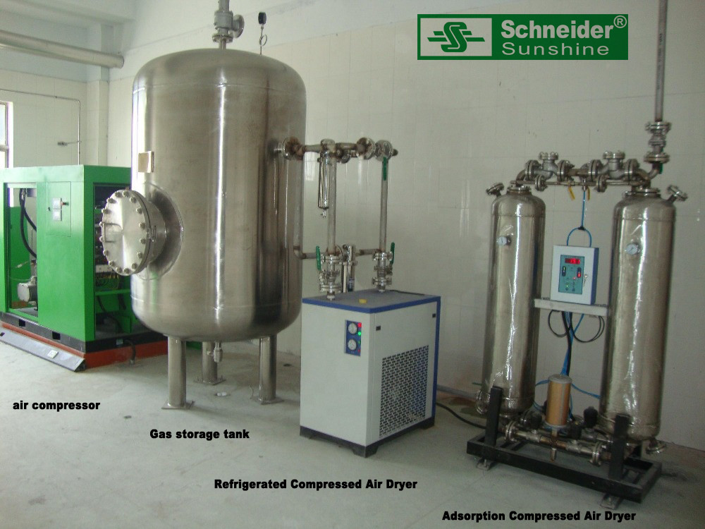 2.05~3.13 m³/min Rotary Screw Type Air Compressor 380V High Energy Efficient