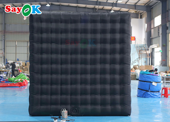 Oxford Cloth LED Inflatable Photo Booth Double Middle Door Camera Booths