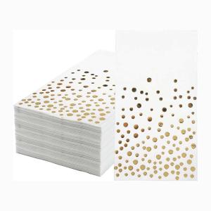 Wholesale Square Gold Foil Paper Napkin Tissue Sustainable For Cocktail from china suppliers