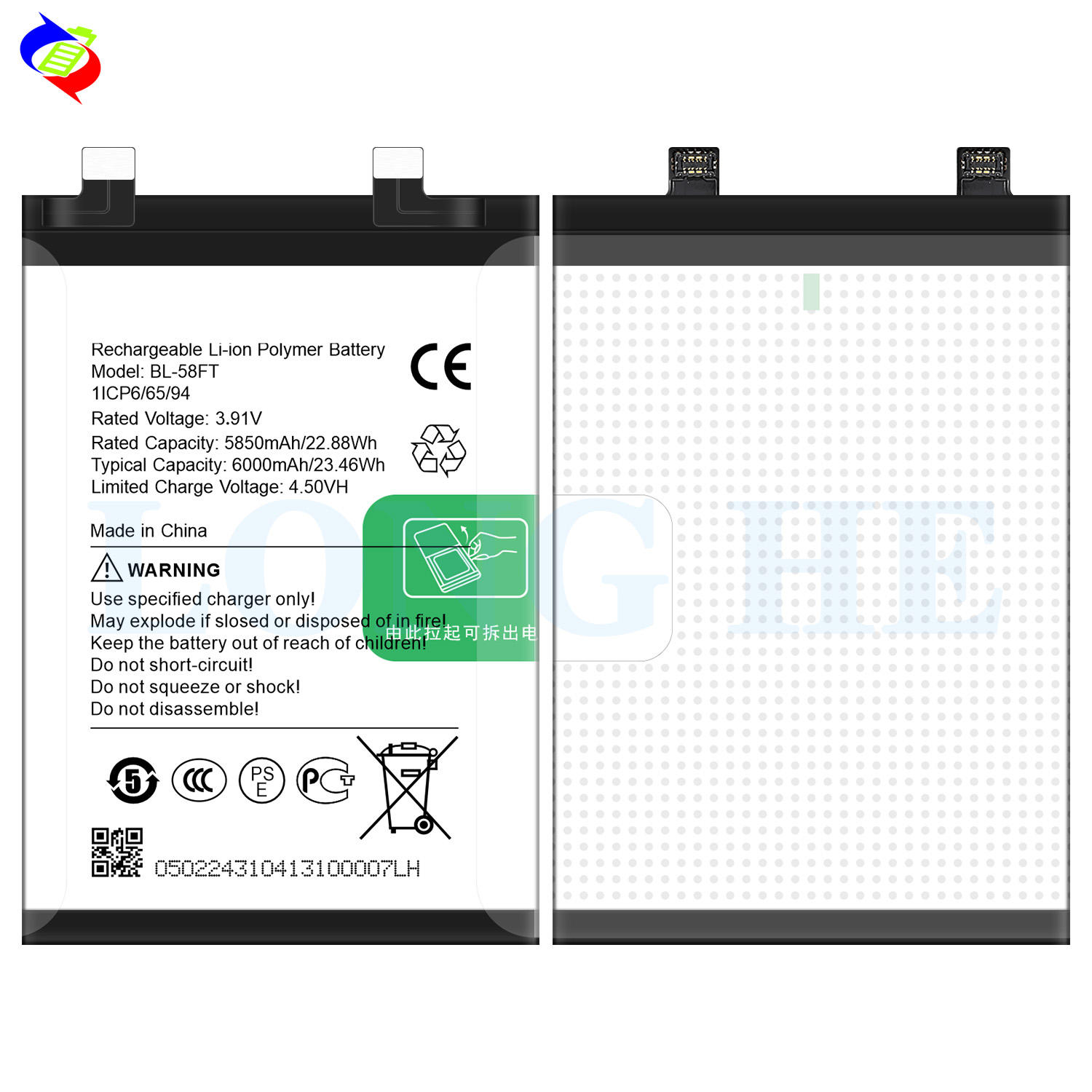 BL-58FT 3.91V 6000mAh Mobile Phone Battery For Tecno Original Lithium-ion Batteries