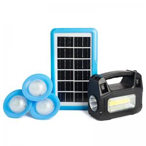 Wholesale Portable Mobile Solar Lighting System With 3 LED Bulbs Emergency Solar Light Kit from china suppliers
