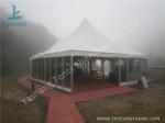 Aluminum Frame 8x8 Gazebo Canopy Tents , Outdoor High Peak Tents For Restaurant