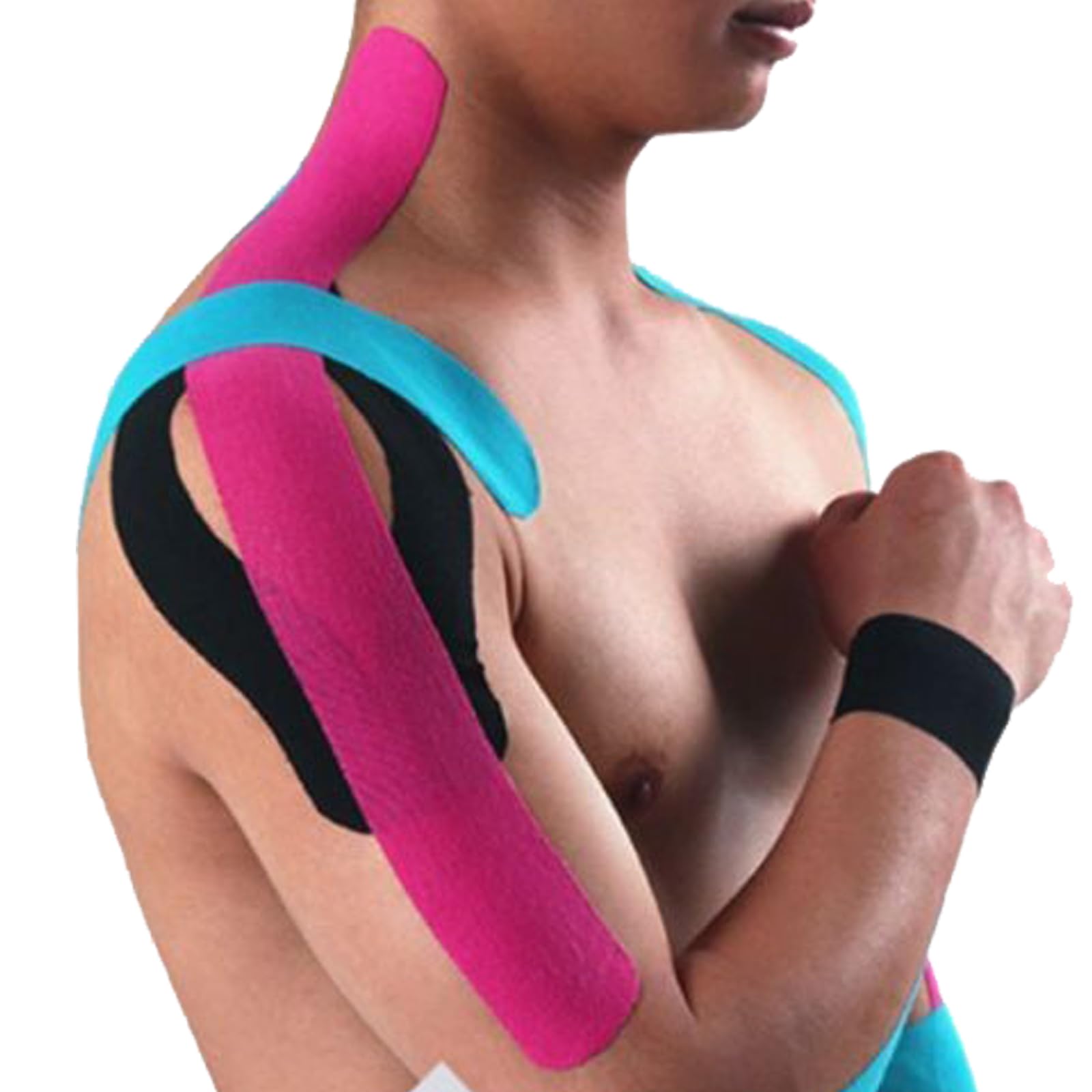 Kinesiology Tape for Physical Therapy Athletes Shoulder Back Muscles Joints Sports Tape Waterproof Breathable Latex Free 5m*5cm
