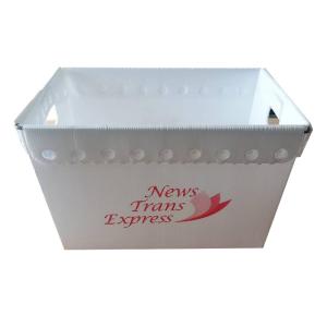 Wholesale White Polypropylene Corrugated Plastic Mail Totes With Steel Strap from china suppliers