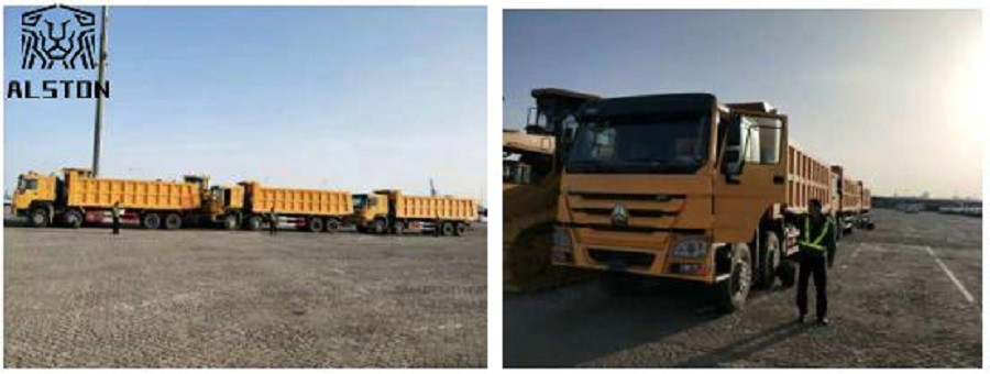 Second Hand Tipper Trucks Hydraulic Lifting With Daily Maintenance