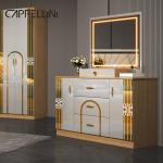 Wholesale Home Master Room King Size Double Bed Modern Luxury Leather Wooden Mdf