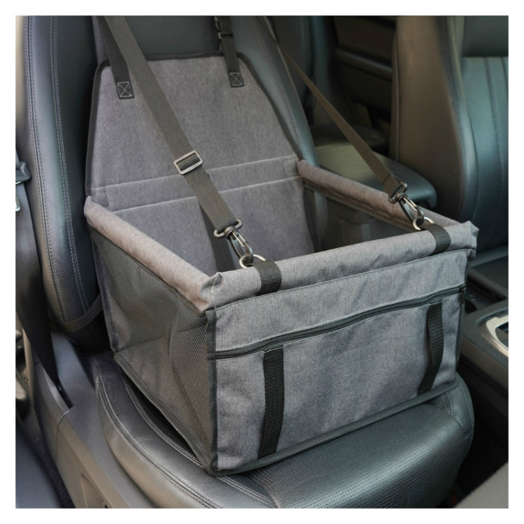 SGS 1.05kg Portable Pet Car Booster Seat Zipper Large Dog Car Seat