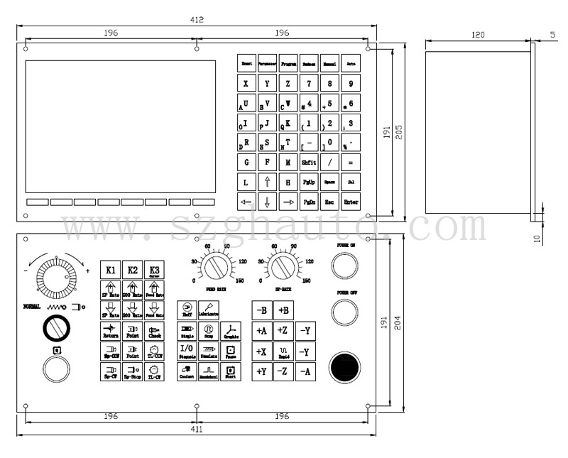 4 Axis Standard Cnc Milling Controller For Drilling & Router Machine Servo Stepper