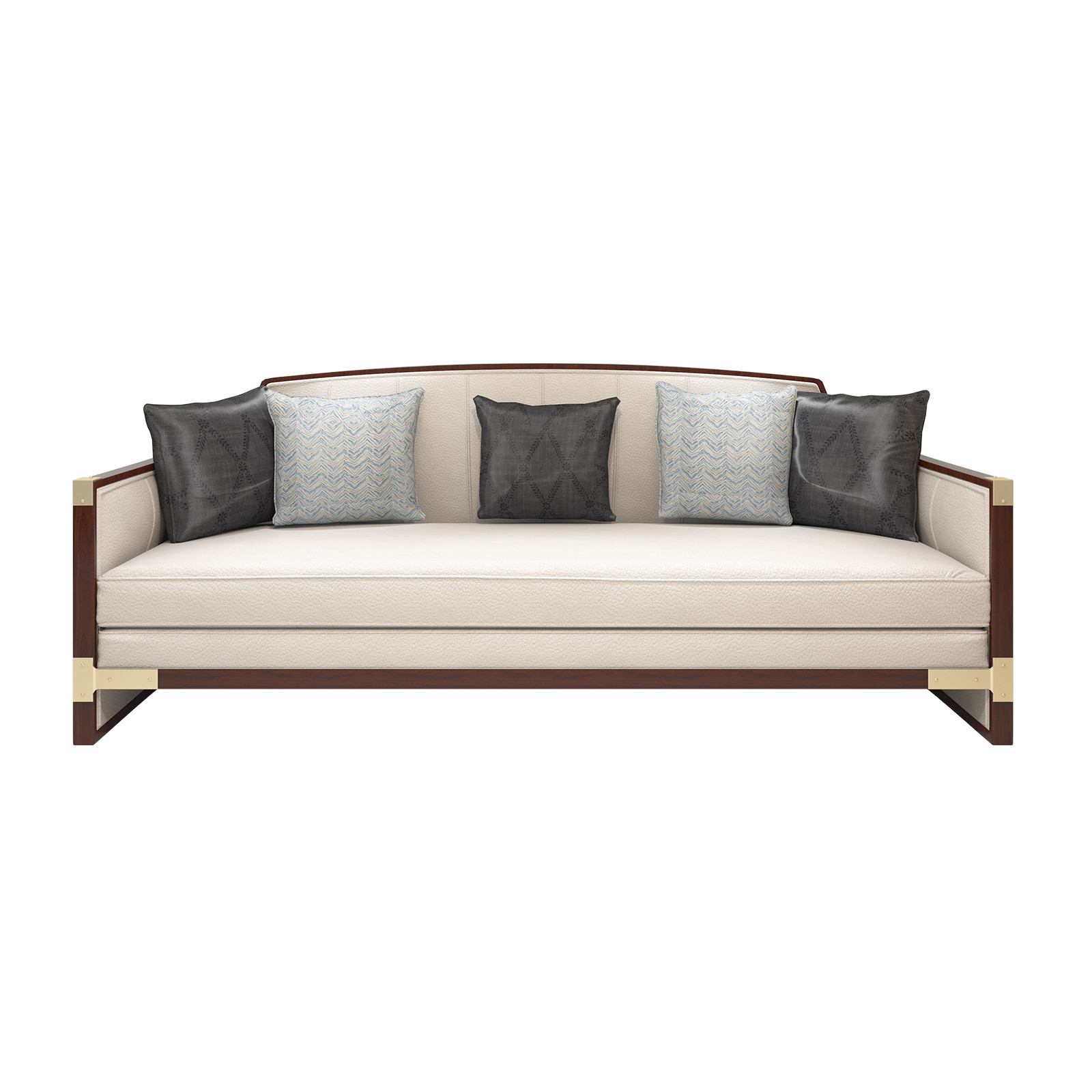 New Chinese style of Sofa chairs used Golden Stainless steel legs and High density sponge upholstered furniture