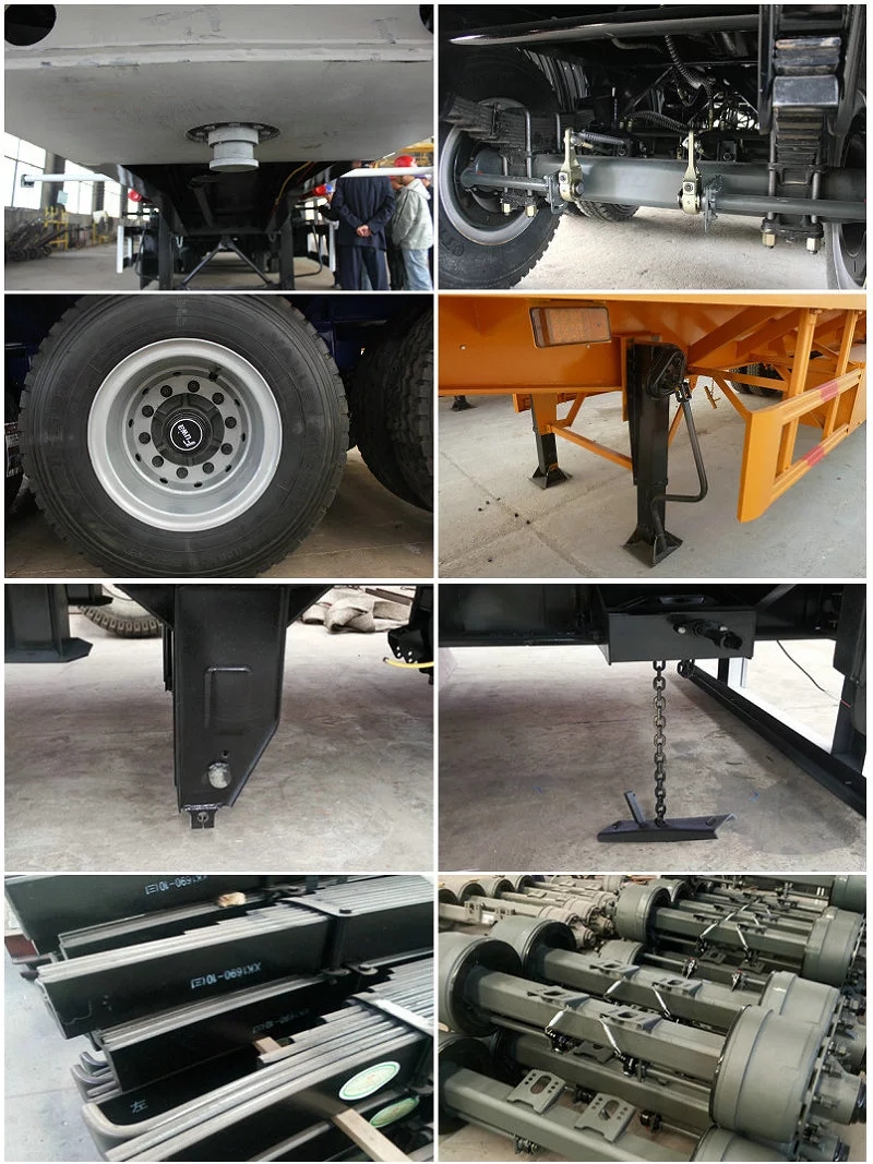 Truck Trailer 3 Axle 40-60 tons 13000mm length curtain side wall cargo semi trailer
