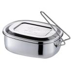 16cm Food grade korean leak proof insulated lunch box for kid 304 stainless