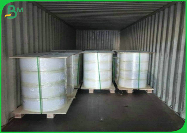 756mm 781mm 2 Side Glossy 50gr Woodfree Paper Roll For Product Manual Printing 