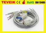 Teveik Factory Price Medical Schiller AT3/AT6 10 leads DB15pin EKG Cable with