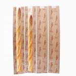 Custom Printed French Baguette Paper Bag Brown Paper Bakery Bags With Window