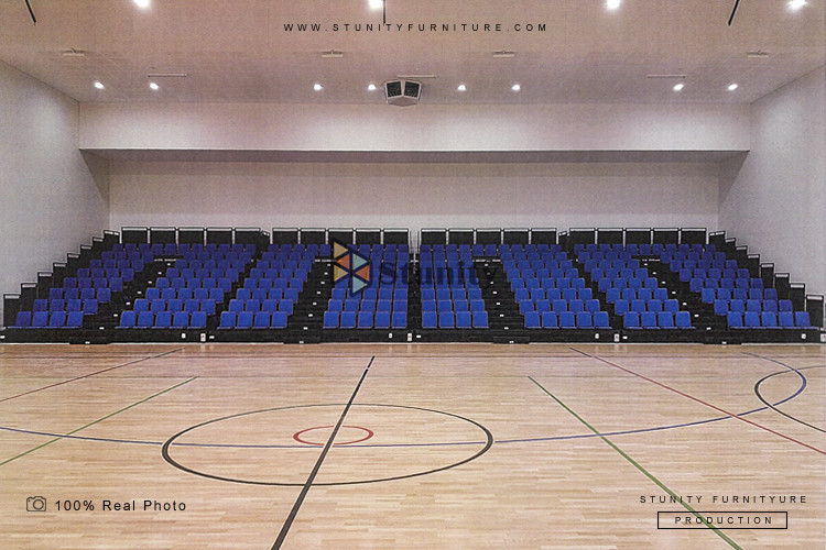 Fire Resistant Retractable Stadium Chair Bleacher Seat