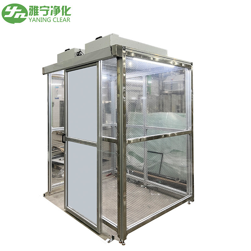 YANING GMP Standard ISO5 Modular Clean Room Soft and Hard Wall Clean Room Clean Booth