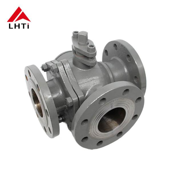 ASME B16.34 Three Way Ball Valve TA2 Titanium Ball Valve Corrosion Resistant 6
