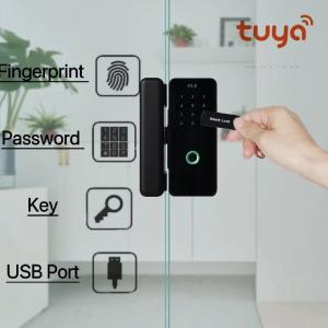 Wholesale Aluminum Alloy Digital Rim Lock Automatic Biometric Tuya Fingerprint Lock from china suppliers
