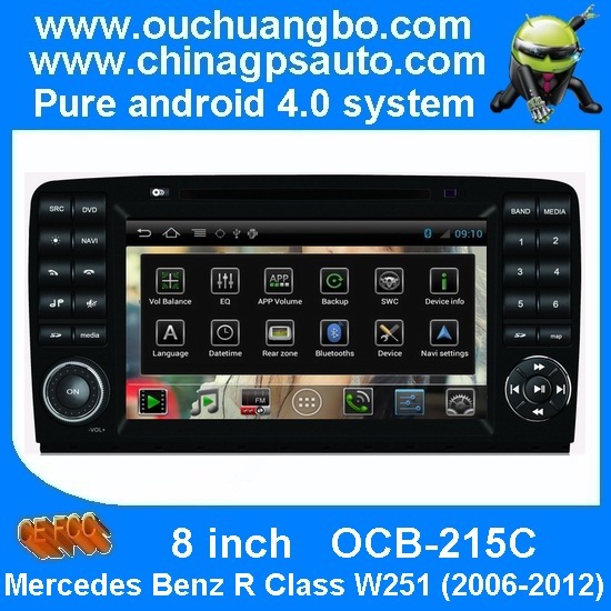 Ouchuangbo Car GPS Bluetooth TV USB Radio Player S150 Android 4.0 for Mercedes Benz R Class W251 (2006-2012) OCB-215C