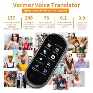 China Z8 Latest Voice Translator Offline Language Speaking Translator 137 Languages Mini 3.1inch Talking Device on sale