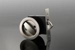 Chrome Stainless Steel Passage Sliding Door Locks For Bathroom