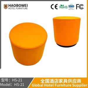 Wholesale N-Style Living Room Sofa Shoe Leather Stool Adult Dressing Room Coffee Table Small Family Solid Wood Round Stool from china suppliers