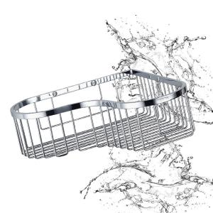 Wholesale Bathroom Accessory Corner Basket Shelf Stainless Steel Easy Installation from china suppliers