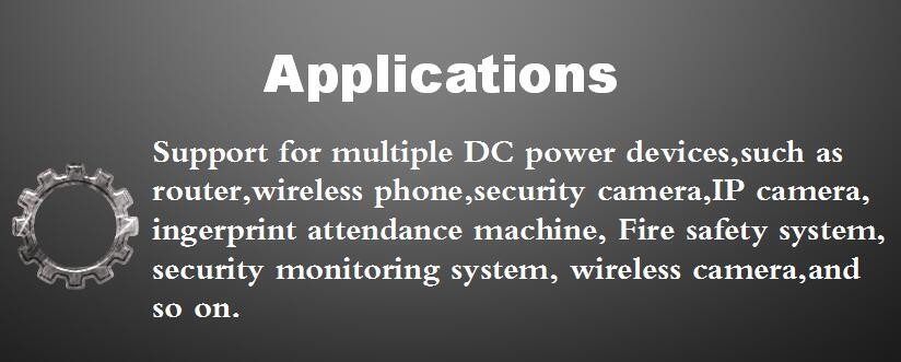 ip camera use 5v battery backup ups power supply