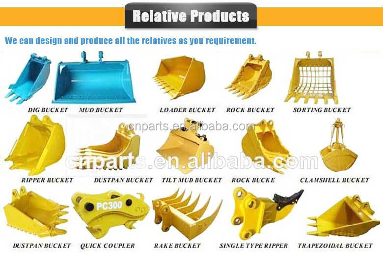 20 Tonne Excavator Standard/ Heavy Duty/ Rock V Bucket for Gray or Black Excavator