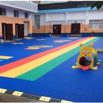 Interlocking Moistureproof Indoor Sports Flooring For Basketball Court