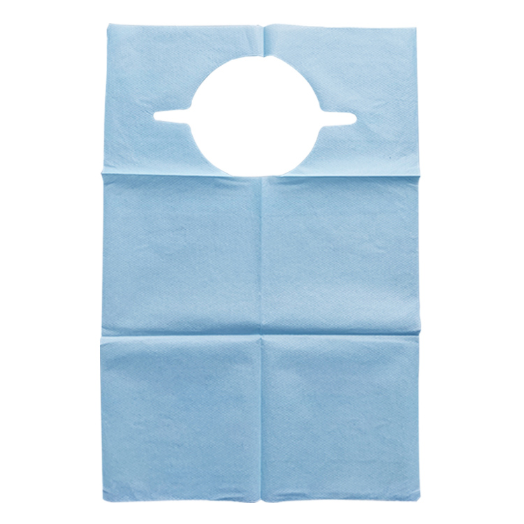 High quality dental bib paper Disposable Waterproof PE film+paper child adult Bib Aprons