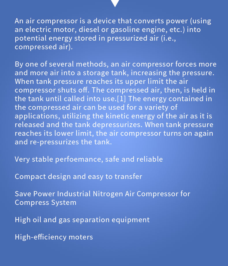 Air Compressor High Efficiency Air Screw Compressor For Hospital Oxygen System